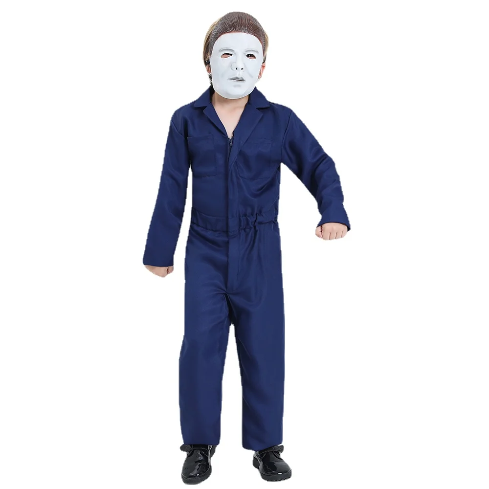 

The Halloween Michael Myers Costume Cosplay For Kids Carnival Party Clothing Full Sets