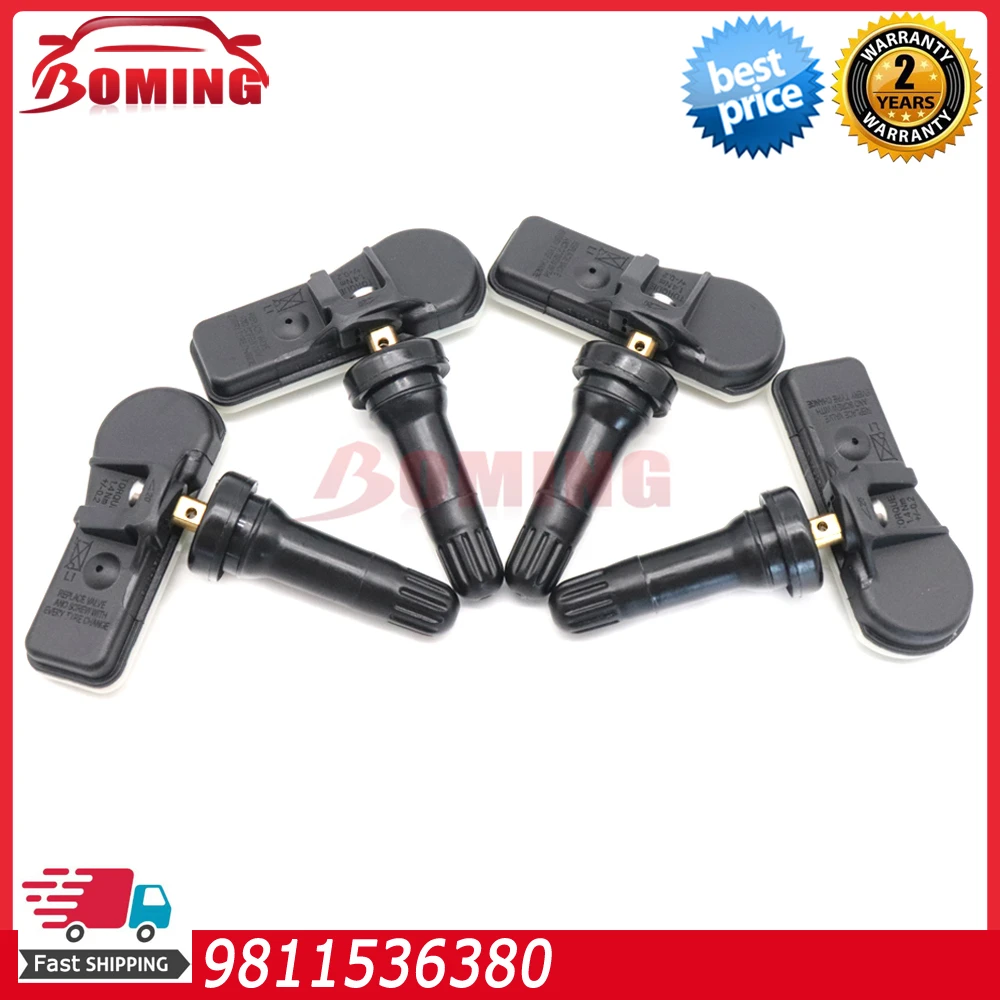 Sensore 433 Del Monitor Di Pressione Dei Pneumatici Tpms Dell'Automobile 9811536380 Mhz Per Peugeot 3008 T84 307 301 408 508 T5 T7 5008 T87 Rcz T75 96
