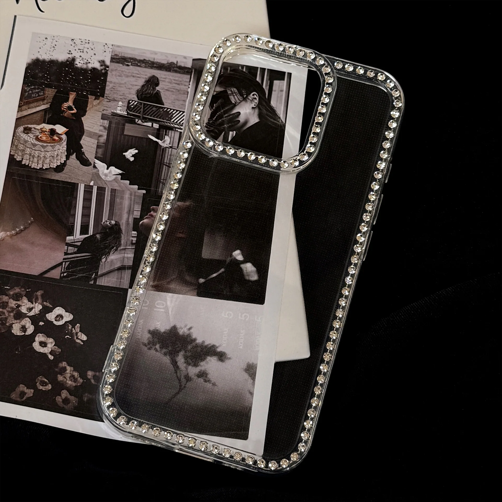 Luxury Glitter Jewelled Transparent Shockproof Phone Case