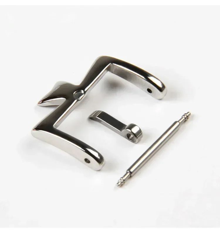 Elegant Stainless Steel Watch Clasp in Silvery, Golden, and Rose Gold Finishes