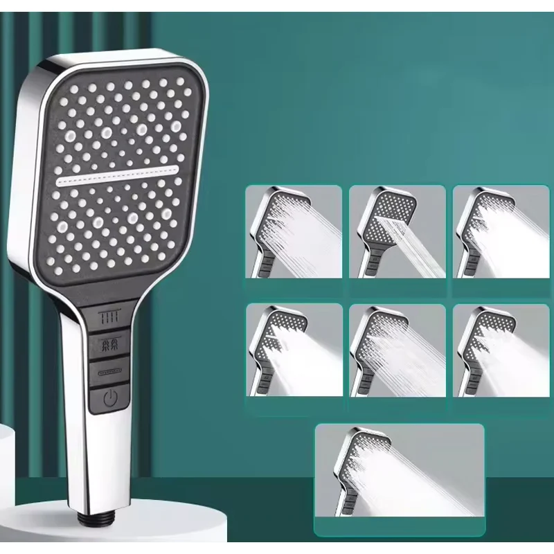 Seven-speed Adjustable Shower Head Pressurized Sprinkler Head Shower Handheld Filter Bathroom Accessory shower head,filter shower head