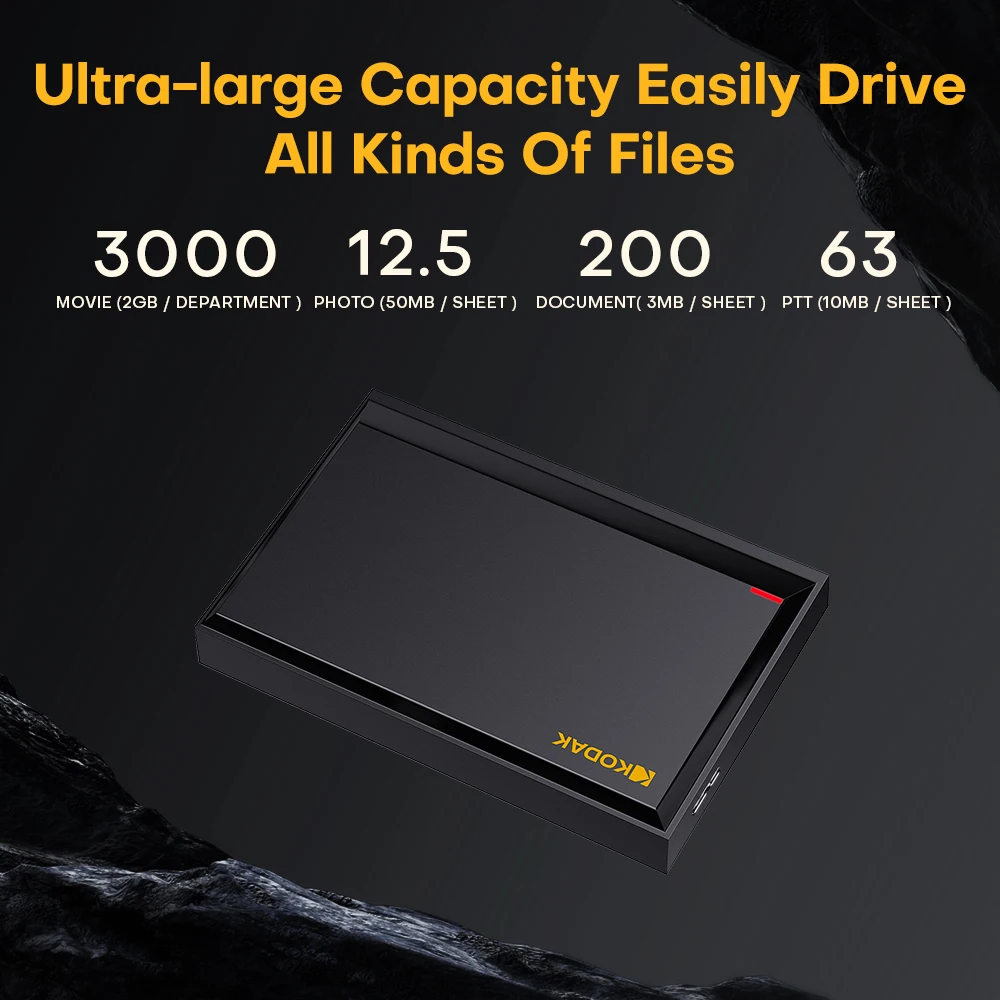 【新品未使用】KODAK Portable HDD P190 2TB 新品未使用】KODAK Portable HDD P190 2TB - メルカリ