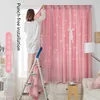 Blackout Curtains Living Room Bedroom Shading Non-punching Easy Install Window Drapes Decoration Princess Romantic Cortina New 6
