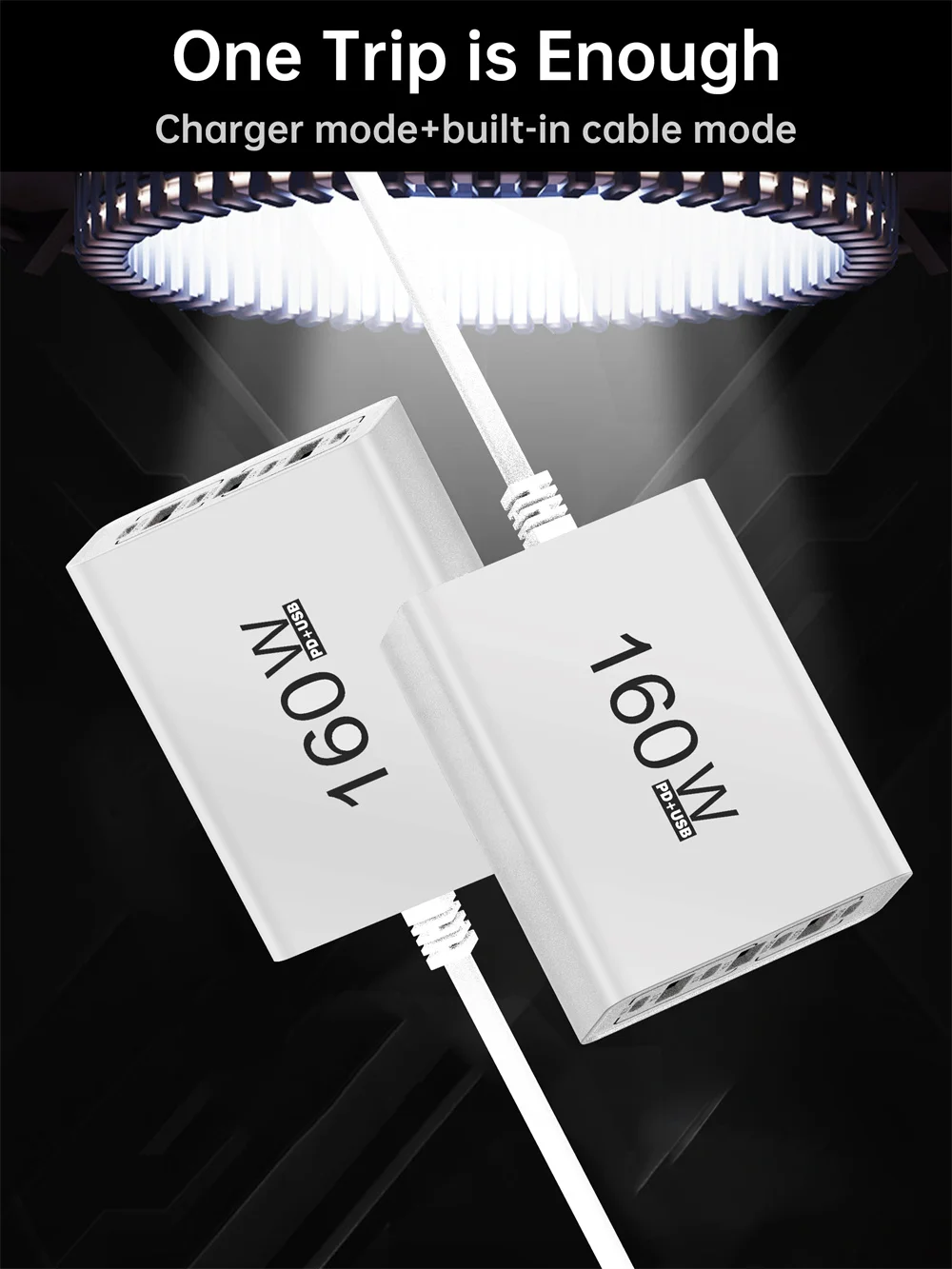 USB C Charger 160W Power Strip Multi Ports Fast Charging Charger Socket For iPho