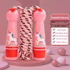 Kids Sports Adjustable Cotton Jump Rope Fitness Lovely Cartoon Skipping Rope with Natural Wooden Handles Fillet Design Anti Slip 6