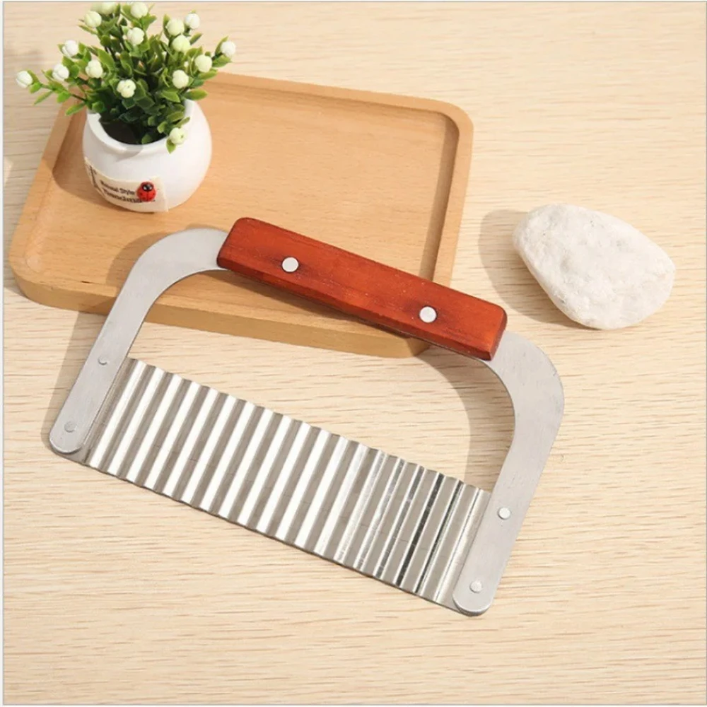 1/2PCS,Multifunctional Wolf Tooth Potato Knife Yams Slicing Flower Knife Kitchen Cutting Potatoes Wave Kitchen Tools
