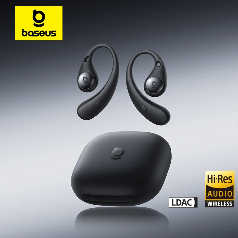 Audífonos Deportivos Baseus Eli Sport 2 de Conducción Ósea, Inalámbricos Bluetooth 6.0, con 4 Micrófonos y Llamadas Claras con IA, para Fitness y Running