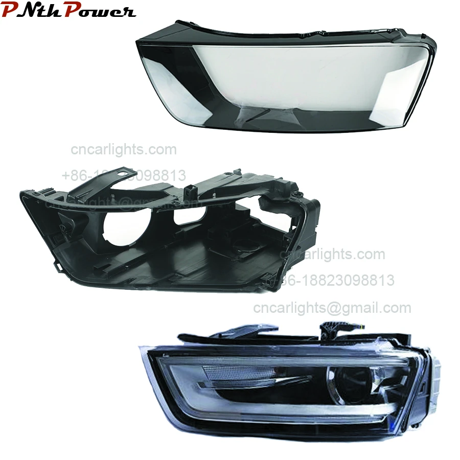Headlight Shell Lens Cover Glass Lamp Shade Lampshades Rear Base