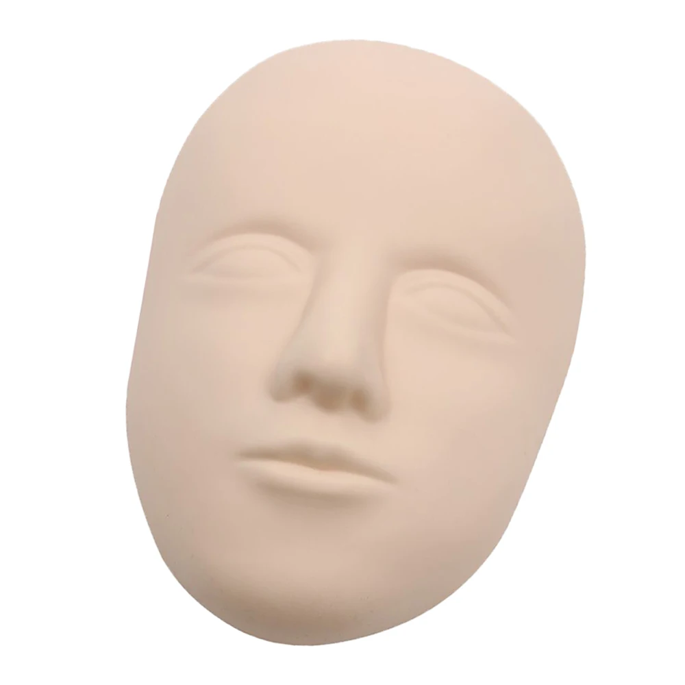 

Sdotter Hot 1/5/10/20pcs 5D Facial Silicone Head Face Tattoo Practice Skins for Permanent Makeup Lip Eyebrow Tattoo Training Fak