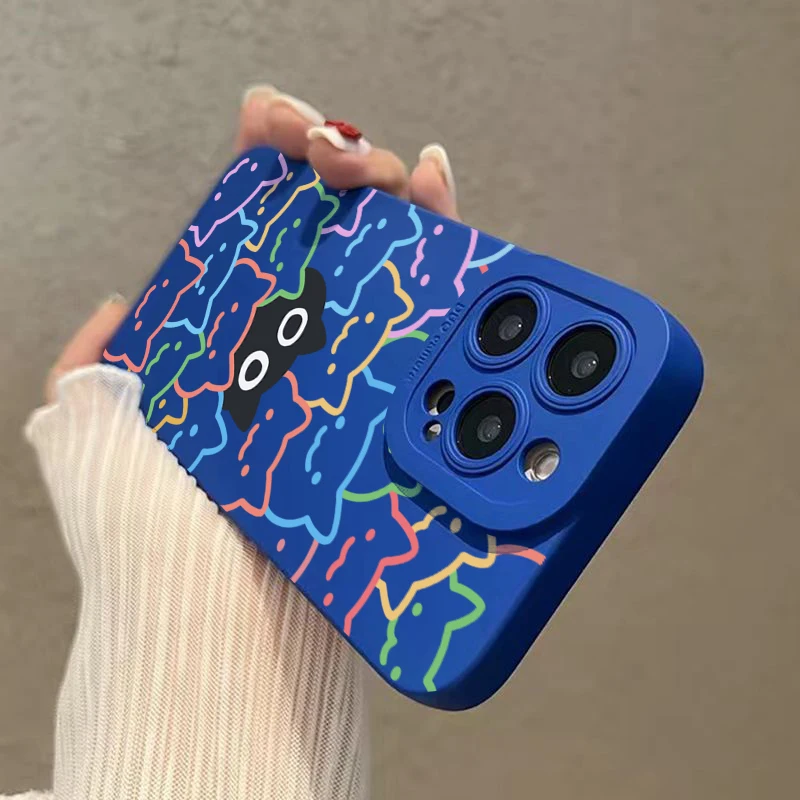 Stylish Black Cat Print Phone Case