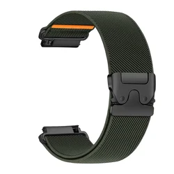 Versatile Parachute Nylon Watch Strap - 20mm/22mm Adjustable Band for Sports and Casual Wear (B - Army Green)
