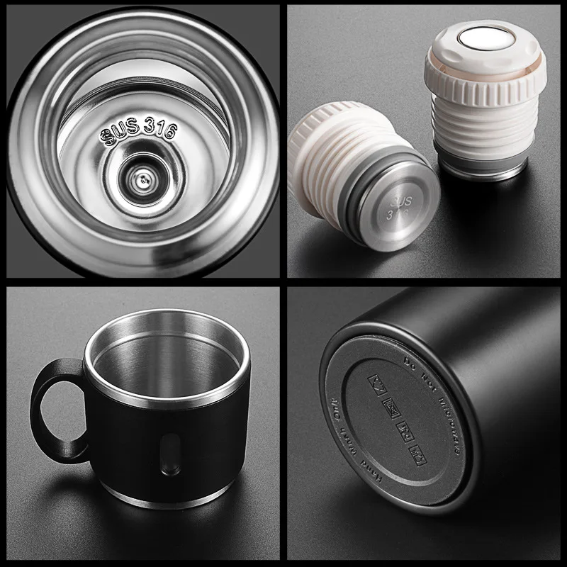 

MYHSJ 316 Intelligent Stainless Steel Thermos Temperature Display Smart Water Bottle Vacuum Flasks Thermoses Coffee Cup Christm