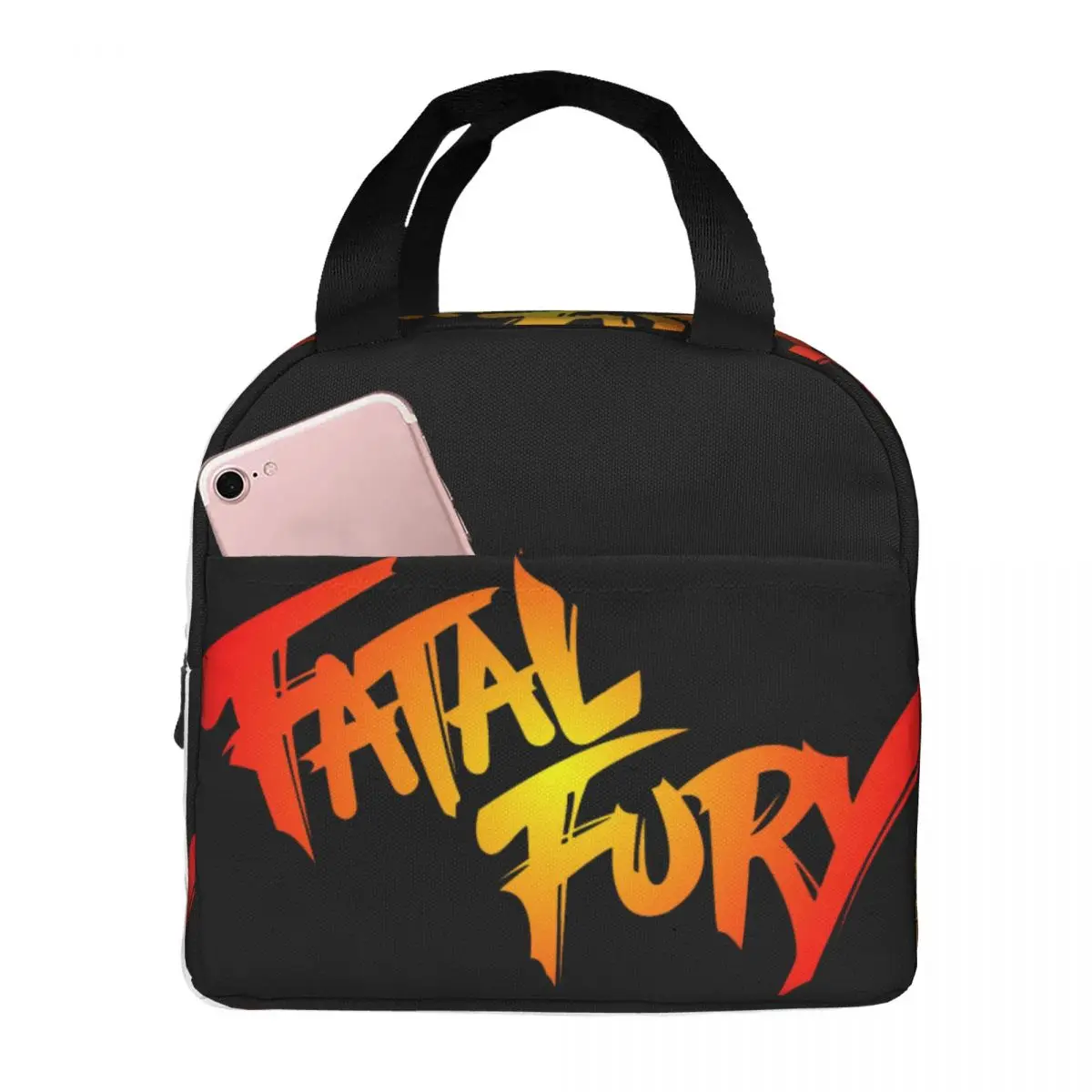 Fatal Fury Lunch Bag Unisex Portable Cooler Insulated Lunch Box Food Bento Box