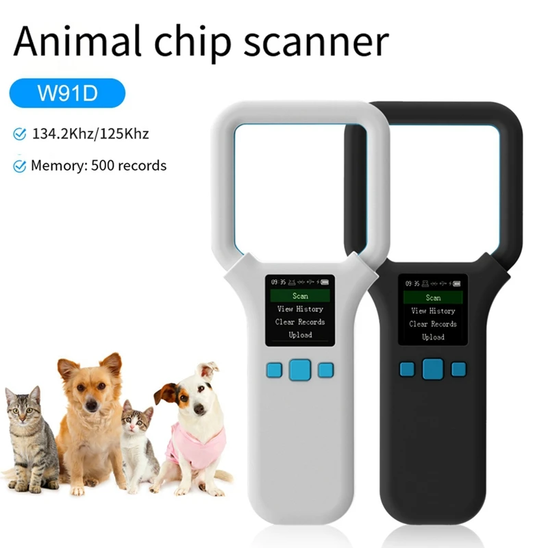 ABYN-Animal RFID Reader 134.2Khz/125Khz USB Pet ID Scanner Animal Tag Reader Handheld Mini Scanner For Dog Cat Horse