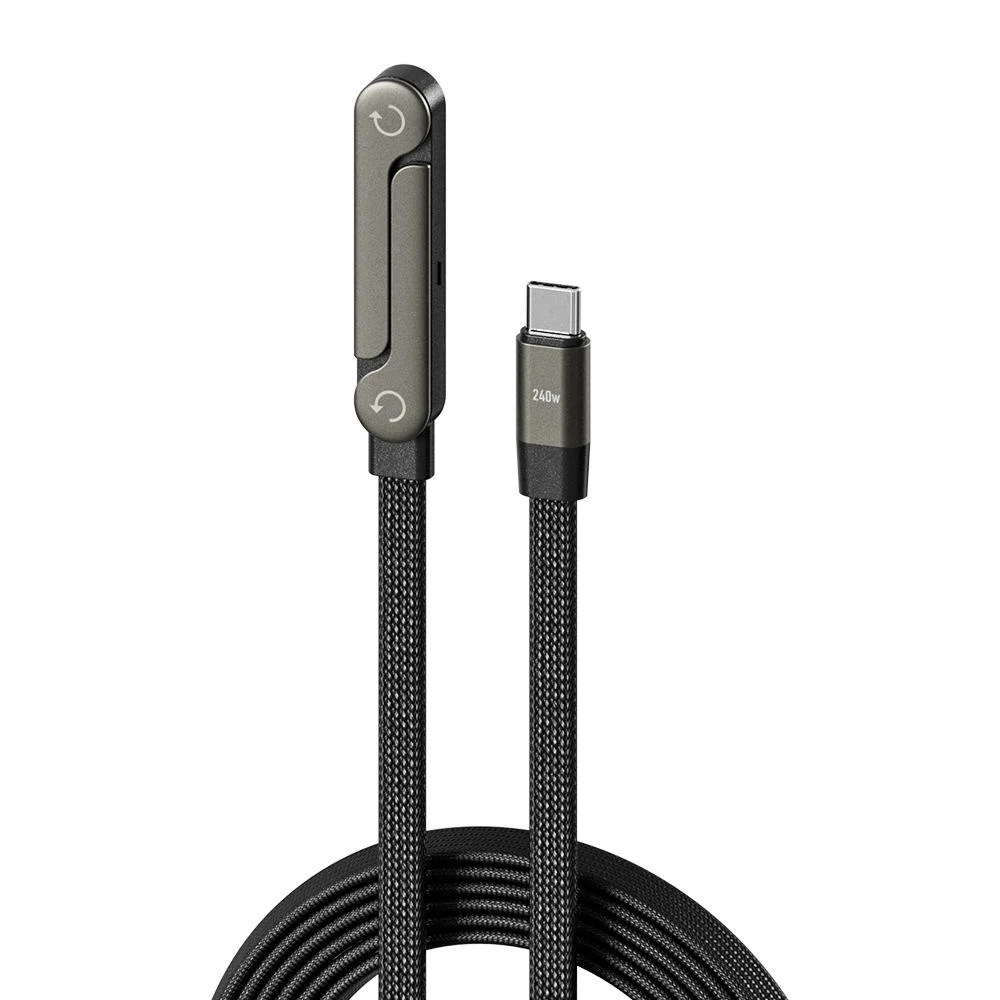ตัวเลือกสินค้า สายชาร์จ Type-C 240W พร้อมขาตั้งพับได้ ชาร์จเร็ว iPhone Samsung