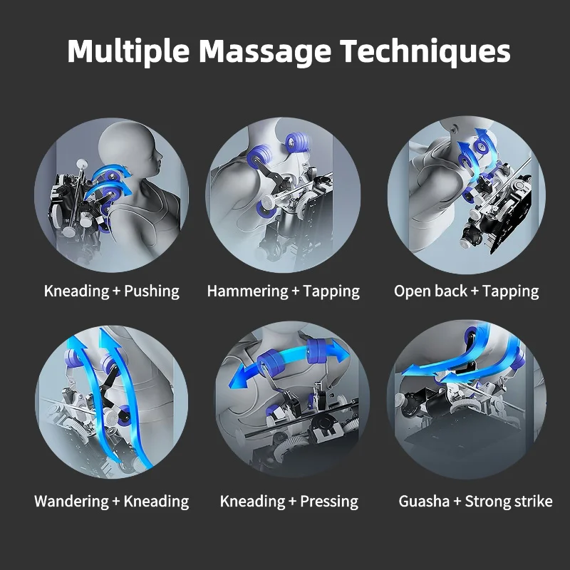 Luxury Manipulator Zero Gravity AI Voice Massage Chair Kneading Vibration Aircompress SL Track Electric Leg Extension Relaxation 3