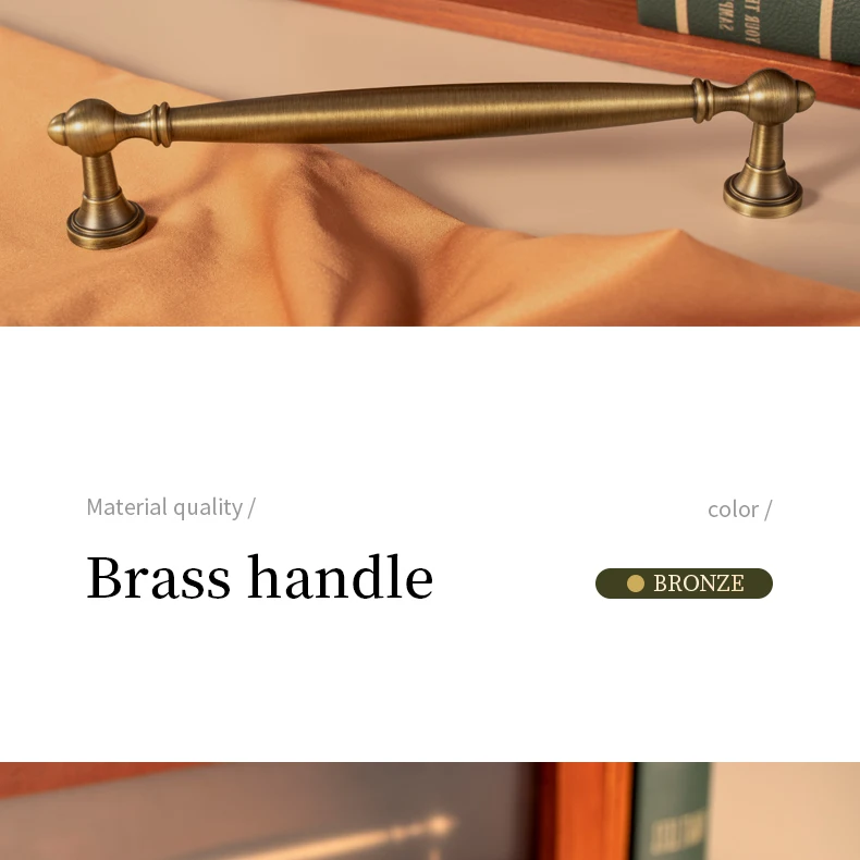 solid brass cabinet handle antique brass drawer pull