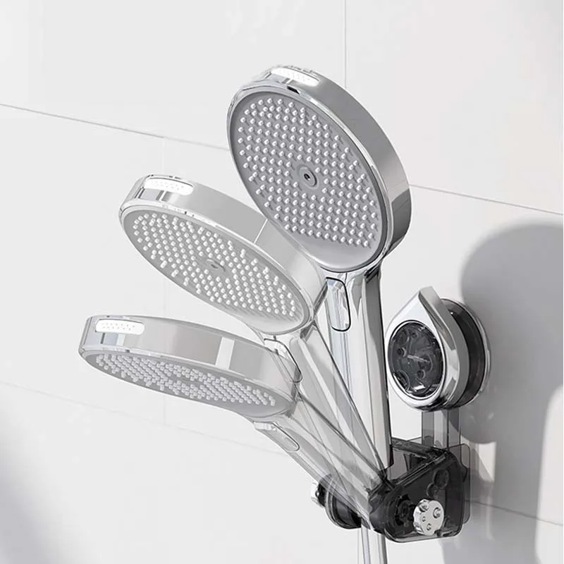 Suction cup type non perforated showerhead holder strong fastener household bathroom shower holder adjustable storage rack