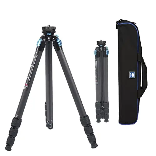 

Carbon Fiber Tripod, 68.9 Waterproof Camera Tripod with Triangular Center Column Load 33lbs15kg ST-224