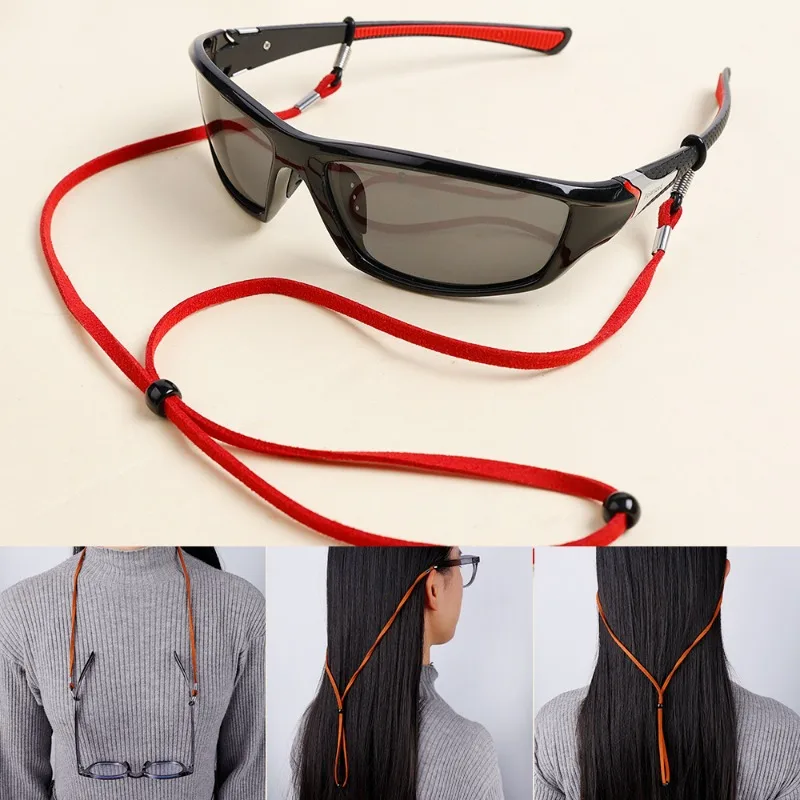 Hochwertige Leder-Sonnenbrillenband für Herren, Rutschfester Brillenhalter, Lesebrillenkette, Brillenband, Unisex – Detail 16