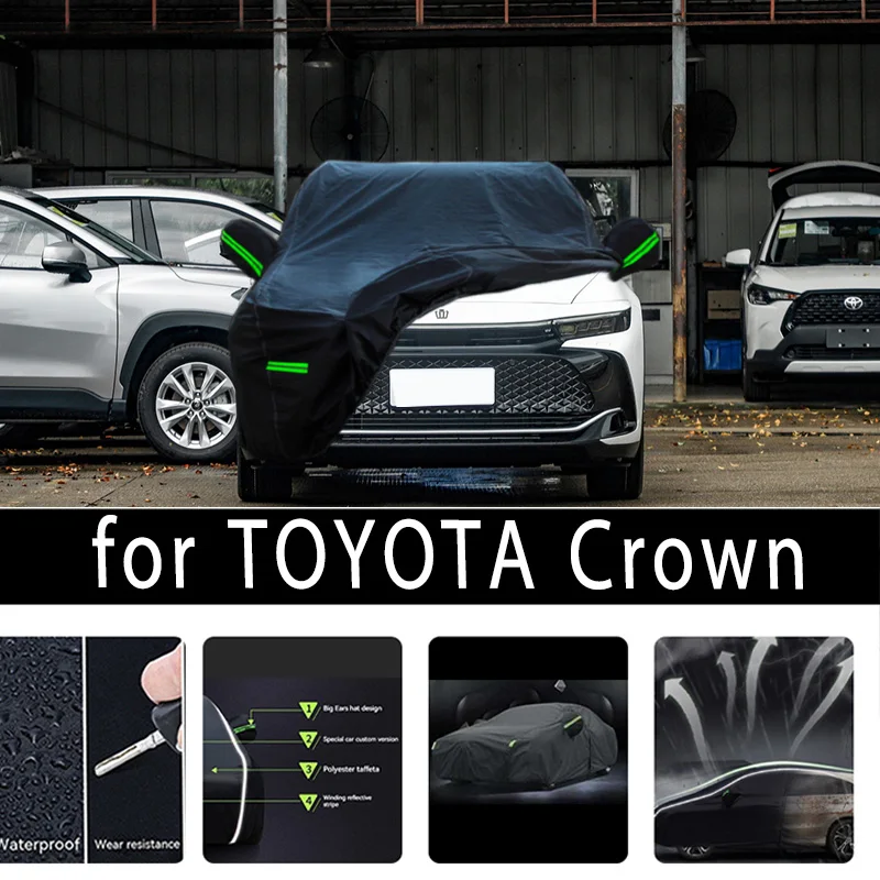 

For TOYOTA CROWN Protection Full Car Covers Snow Cover Sunshade Waterproof Dustproof Exterior Car accessories