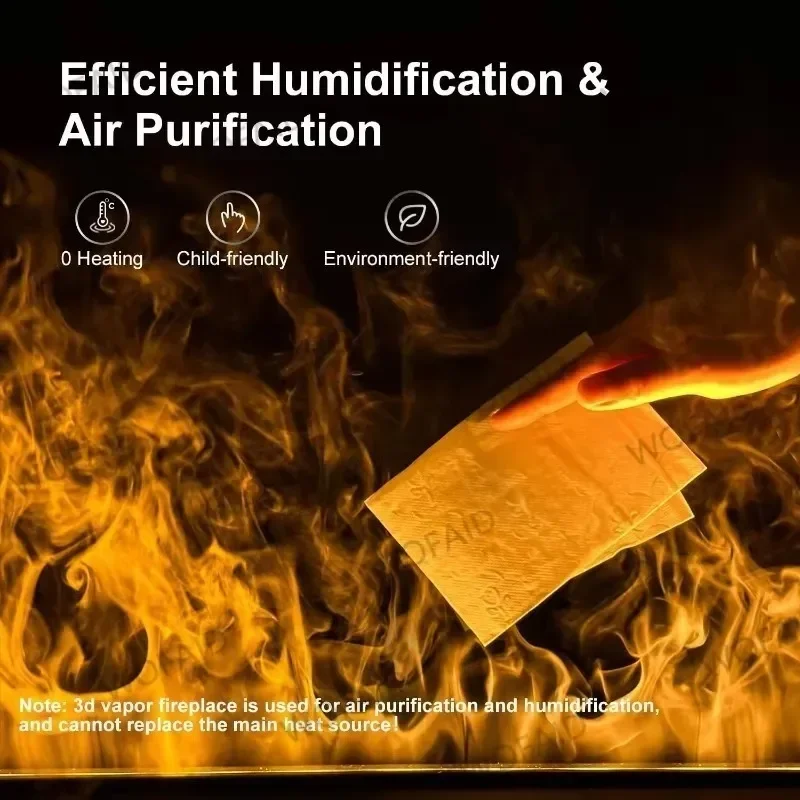 3D Atomized Fireplace With Colorful Steam Flame ECO Decorative Mist Intelligent Indoor Electric Water Vapor Fireplace electric fireplace
