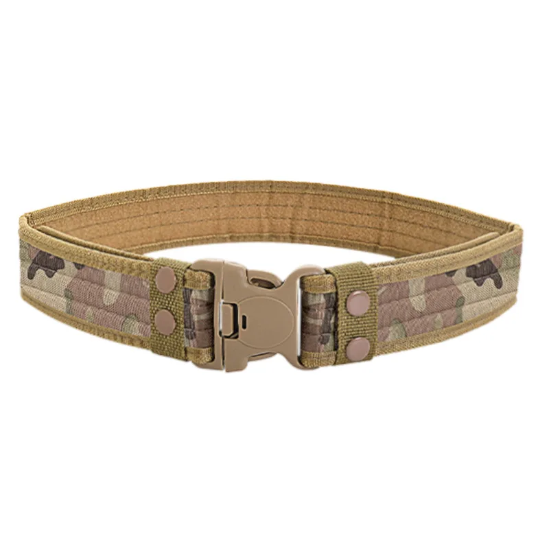 Tactical Belt Outdoor Sports Style Combat Quick Release Fashion Men's Canvas Waistband Outdoor Hunting Hiking Tools