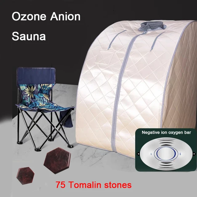 220V สี่หรือห้าแผงซาวน่ากล่องไอออนลบซาวน่าห้อง 75 หิน Tomalin แบบพกพาซาวน่า Full Body ขนาดใหญ่เต็นท์ 1