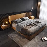 Cadres de lit King Size de luxe, tables de chevet, lit moderne de luxe, esthétique, têtes de lit doubles, meubles pour chambre à coucher, meubles de chambre à coucher 4
