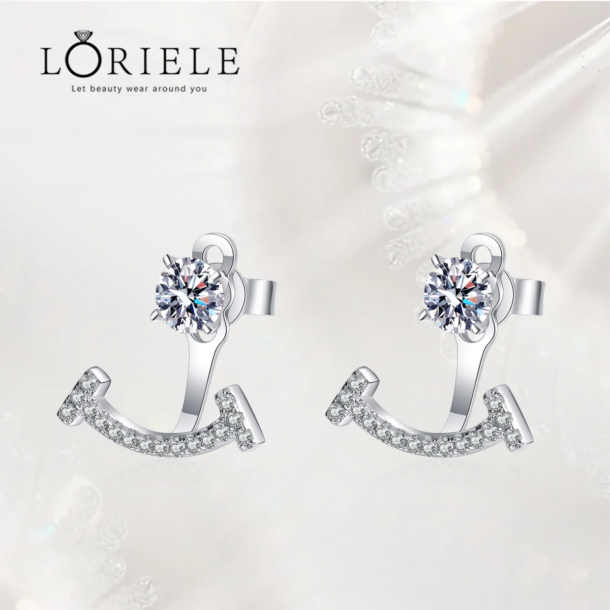 TALISMAN JEWELLERY Pendientes De Plata 925 Con Cierre Tuerca