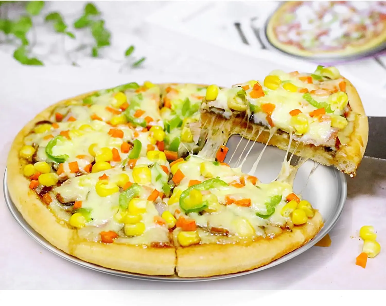 Stainless Steel Pizza Pan Set 6