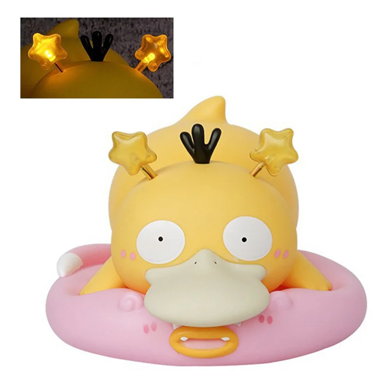 

Anime Pokemon Psyduck Slowpoke Kong Idiot Action Figure Toys Kawaii Figurine Cartoon Model Ornament Statue Decoration Kids Gift