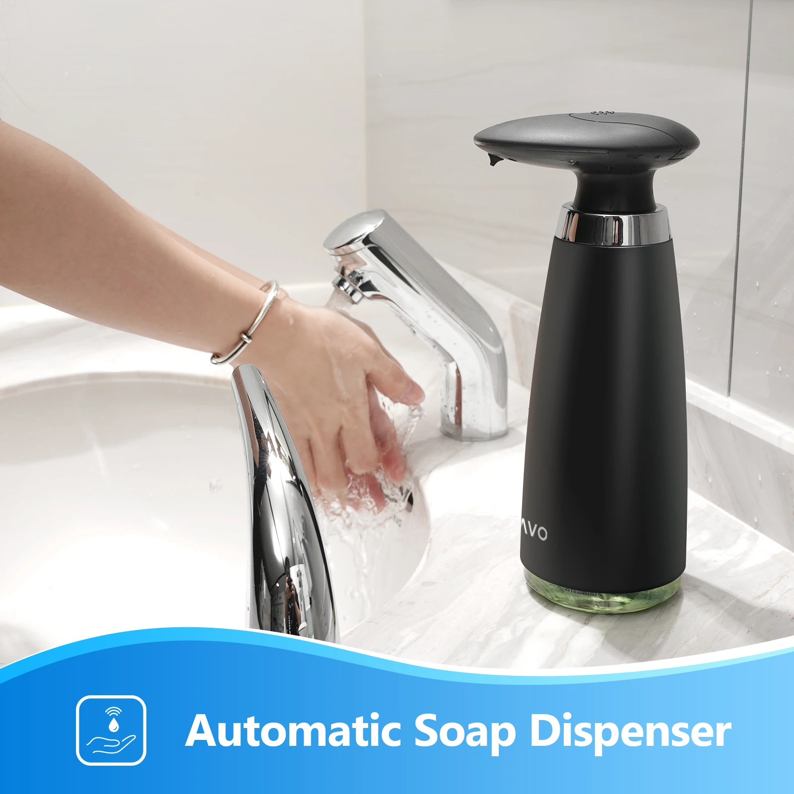 Svavo 350ml Automatic Soap Dispenser Infrared Touchless Motion Bathroom