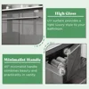 31" LED Floating Bathroom Vanity with Sink, High Gloss Single Sink Wall Mounted Bathroom Storage Vanity Cabinet 4