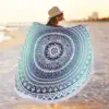 Round Gold Yellow Mandala Beach Towel Blanket,Microfiber Soft Sand Free Large Water Absorbent Beach Blanket Swim Pool Towel 5