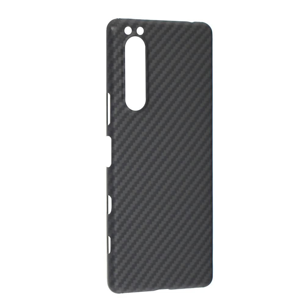 Dropshipping Real Aramid Fiber Phone For Sony Xperia 5 Iii Ultra-thin Anti-fall For Xperia 5 Iii 5G Carbon Fiber CASE Cover