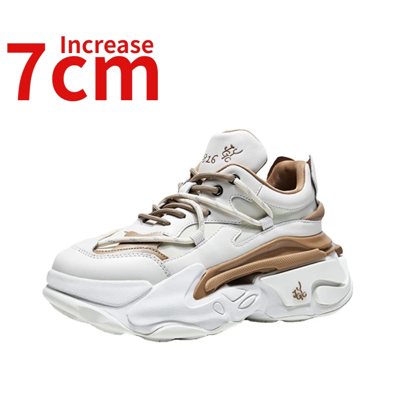 

Elevator Sneakers Europe/American Dad's Shoes for Women Increased 7cm Autumn Ins Trends Fashion Casual Shoes Sports Shoes Female