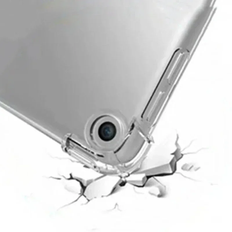 Crystal Clear Tablet Case with Pen Holder and TPU Protection