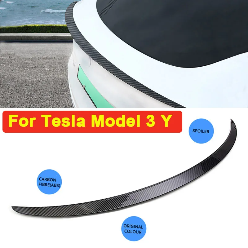 For Tesla Model 3 & Model Y Spoiler Rear Trunk Lip Spoiler 2017 2022
