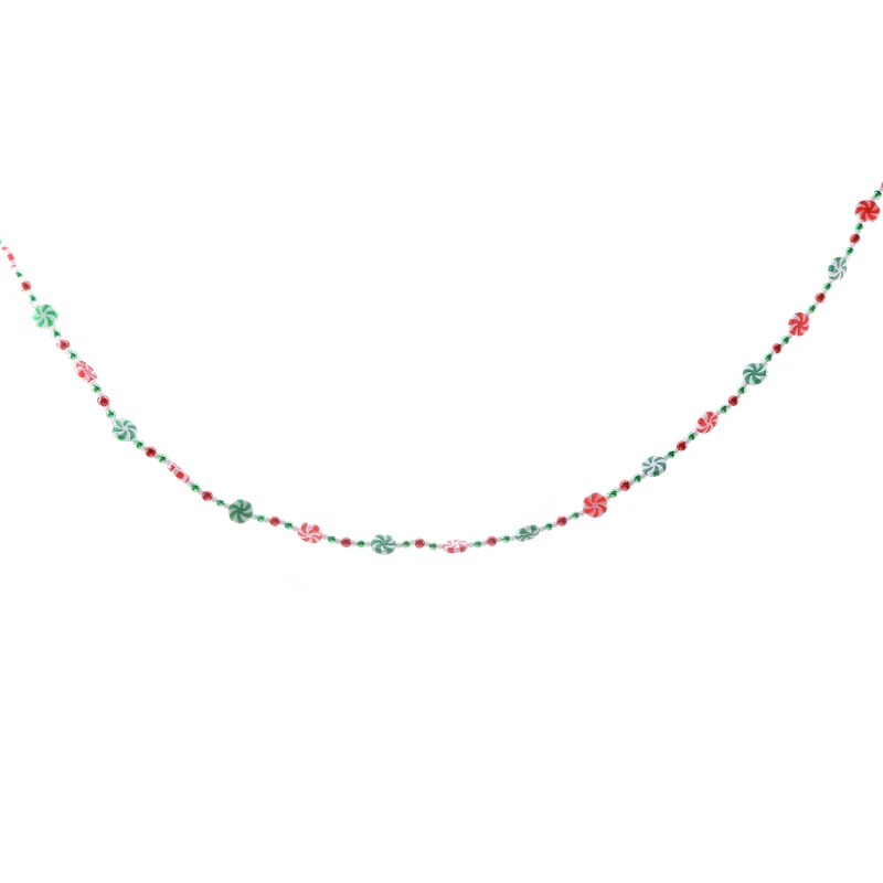 thumbnail image 1 of Guirnalda colgante de caramelos de colores con borlas y bolas de cuentas, hecha a mano, para habitación de niños, decoración de árbol de Navidad, 1 of 5