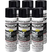 248656-6PK Stops Rust Professional Grade Undercoating Spray Paint, 15 oz, Rubberized Black, 6 Pack 1