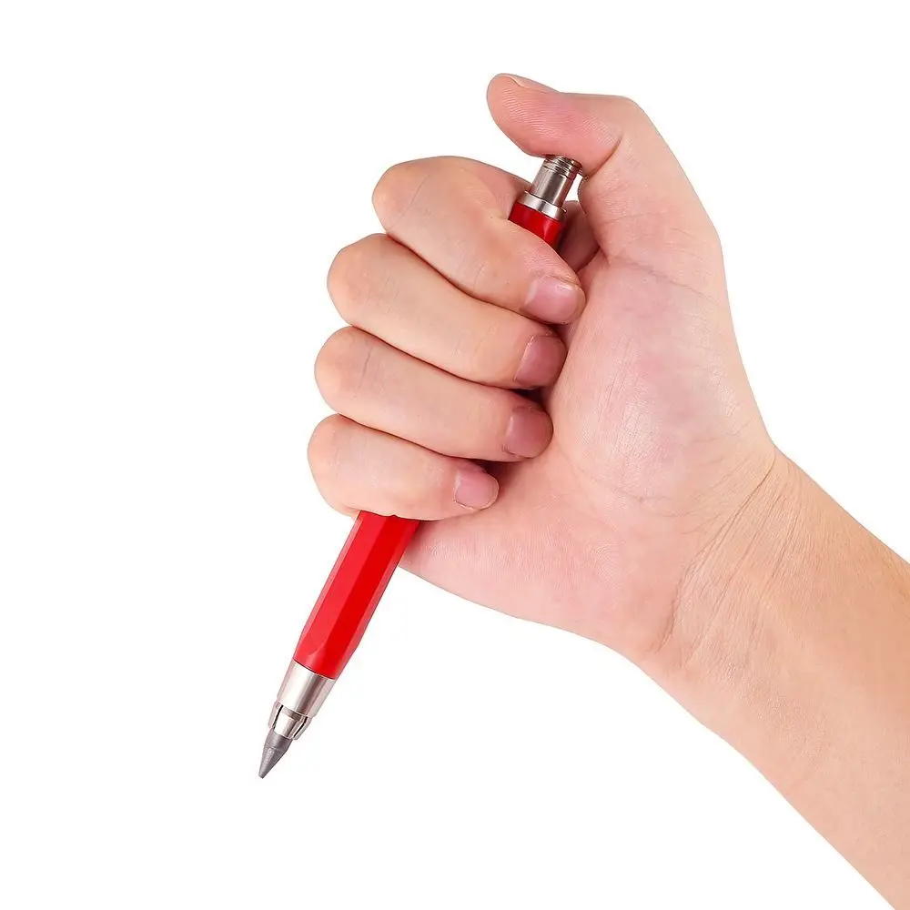 5.6mm Mechanical Pencil Metal Drawing Writing Tool Propelling Pencil Sketch Comics Design With Pencil Sharpener Movable Pencil