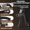 5-60kg Adjustable Hand Grip Strengthener Hand Gripper Trainer Set With Counter Wrist Forearm And Hand Exerciser For Muscle 2