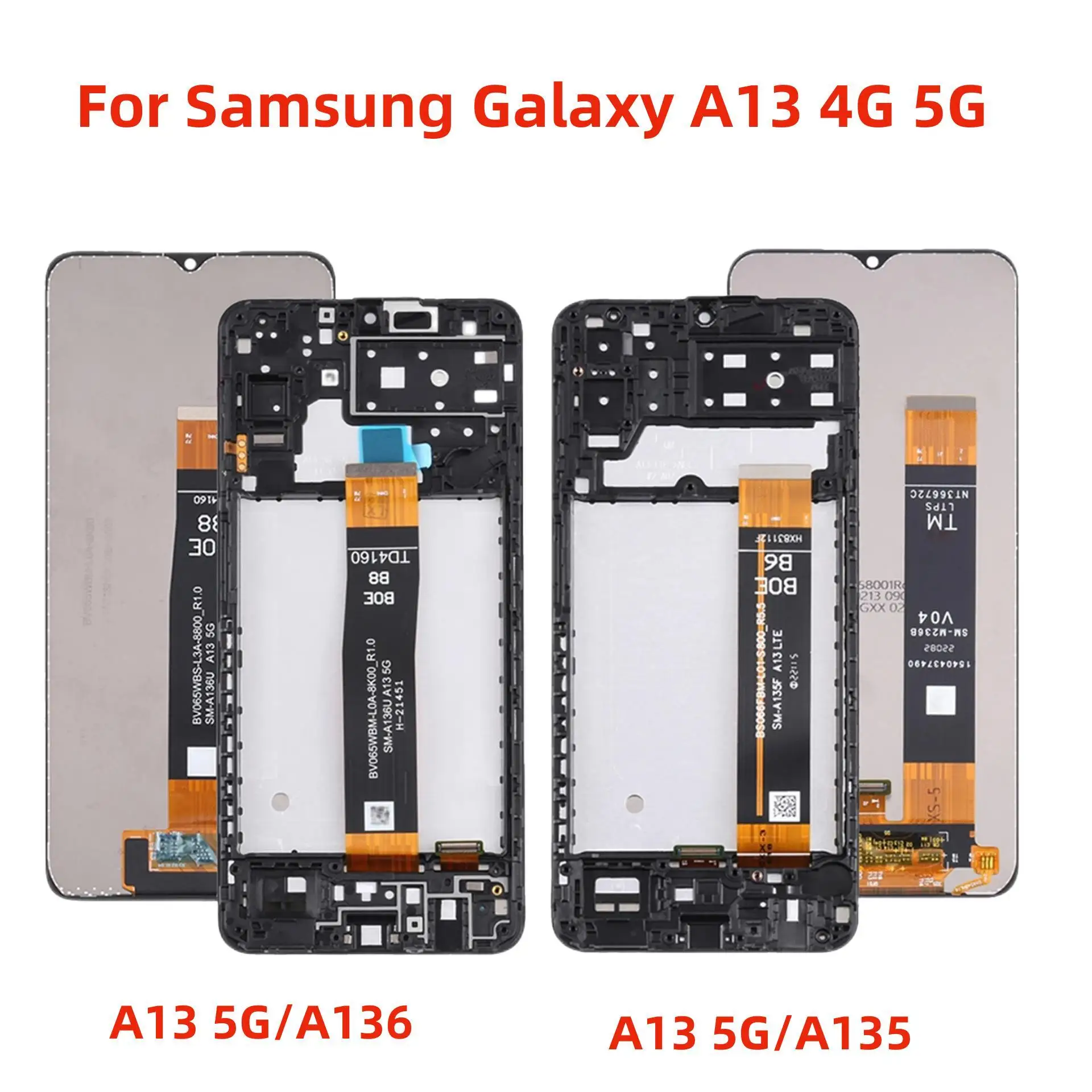 

Оригинальный ЖК-дисплей для Samsung Galaxy A13 4G 5G A136U1 A135M SM-A136U/DS ЖК-дисплей с сенсорным экраном и дигитайзером в сборе