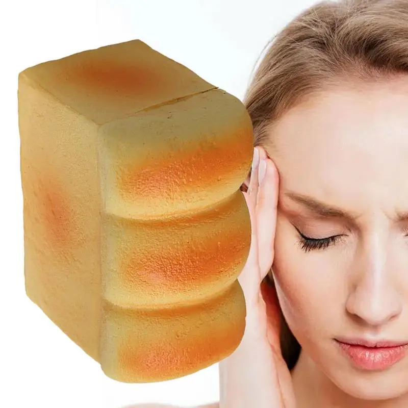 

Bread Fidget Stress Toy Simulation Bread Sensory Fidget Squeeze Toy Funny Bread Squeeze Toy Safe Tear Resistant Comfortable For