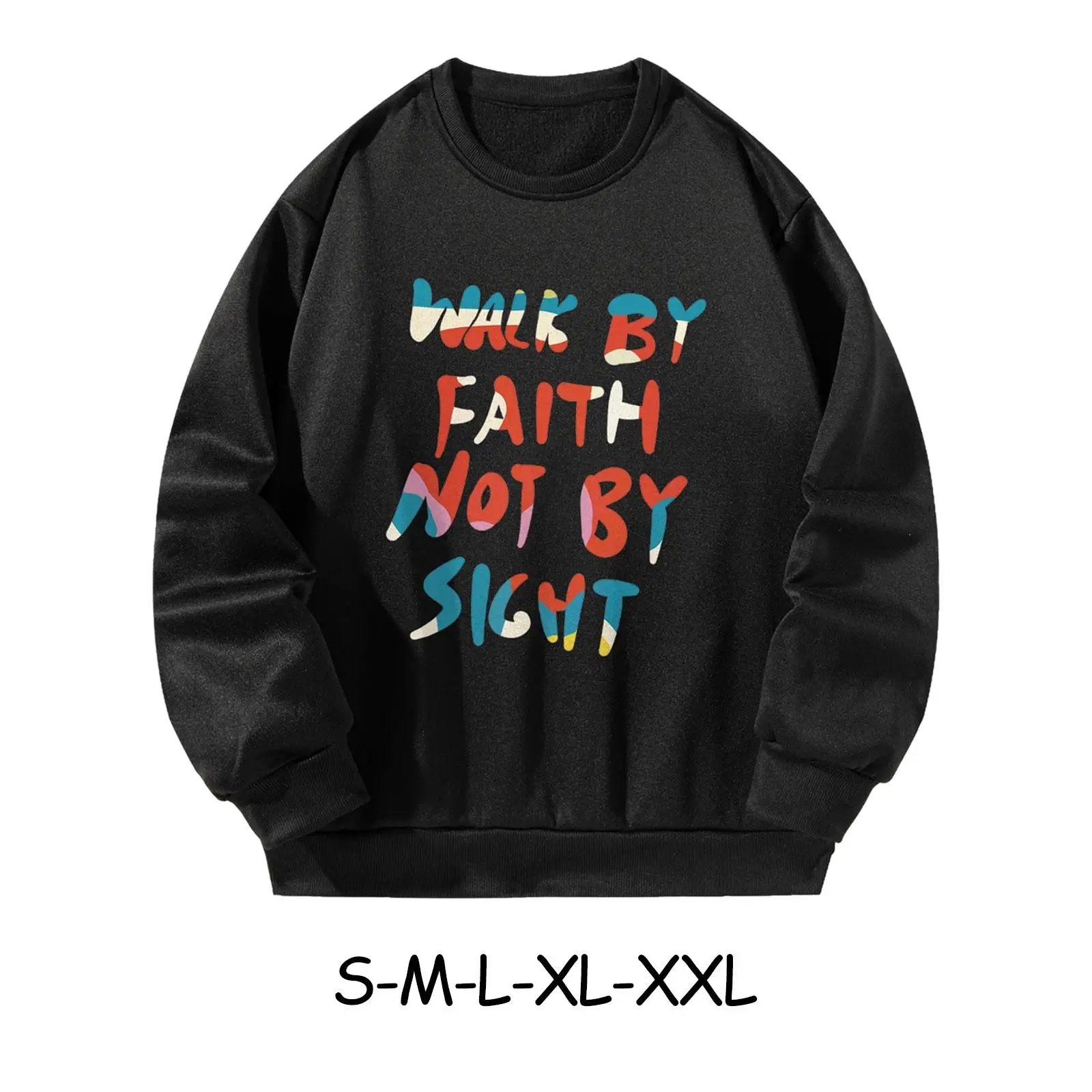 

Women Crewneck Sweatshirt Pullover Gift Simple Round Neck Fashion Long Sleeve Tops for Spring Autumn Hiking Backpacking Fishing