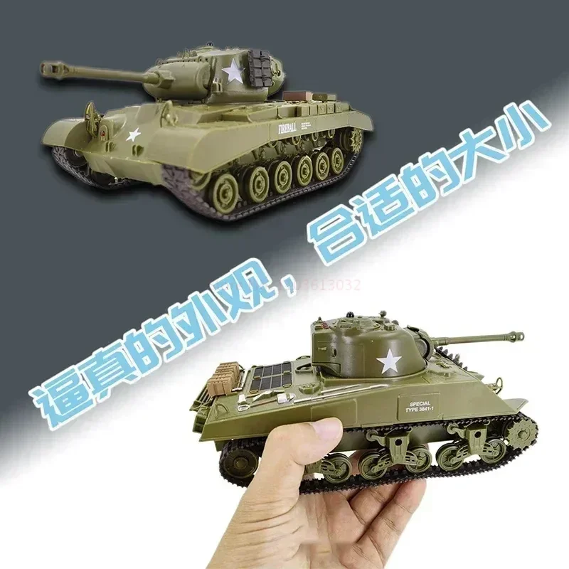 Hot Rc Henglong 1/30 Tanks Sherman Vs Pershing Infrared Battle Tanks 2.4ghz Rc Battling Panzer Remote Control Us Model Toys remote control car remote control tank remote control vehicle