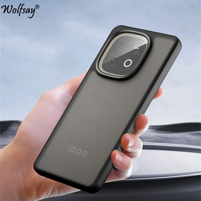 Sleek Matte Transparent Phone Case with Durable Back Cover