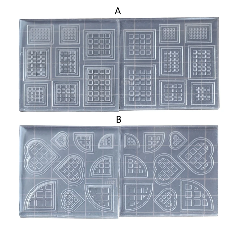 

Double-sided Mini Waffle Cookie Silicone Mold Handmade Fondant Biscuits Mould Chocolate Cake Decorations Baking Tool