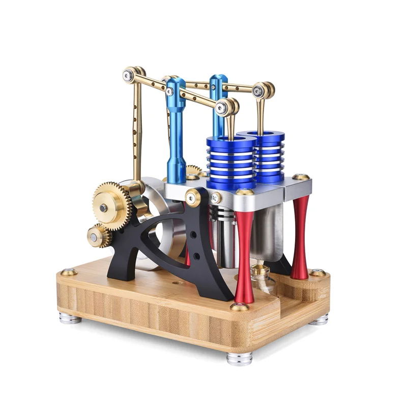 

A Type Twin Cylinder Twin Piston Alpha Balance Stirling Engine Science and Education Physics Experiment Model Toy - M20-T